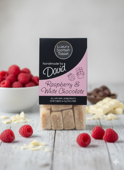 Raspberry & White Chocolate tablet 